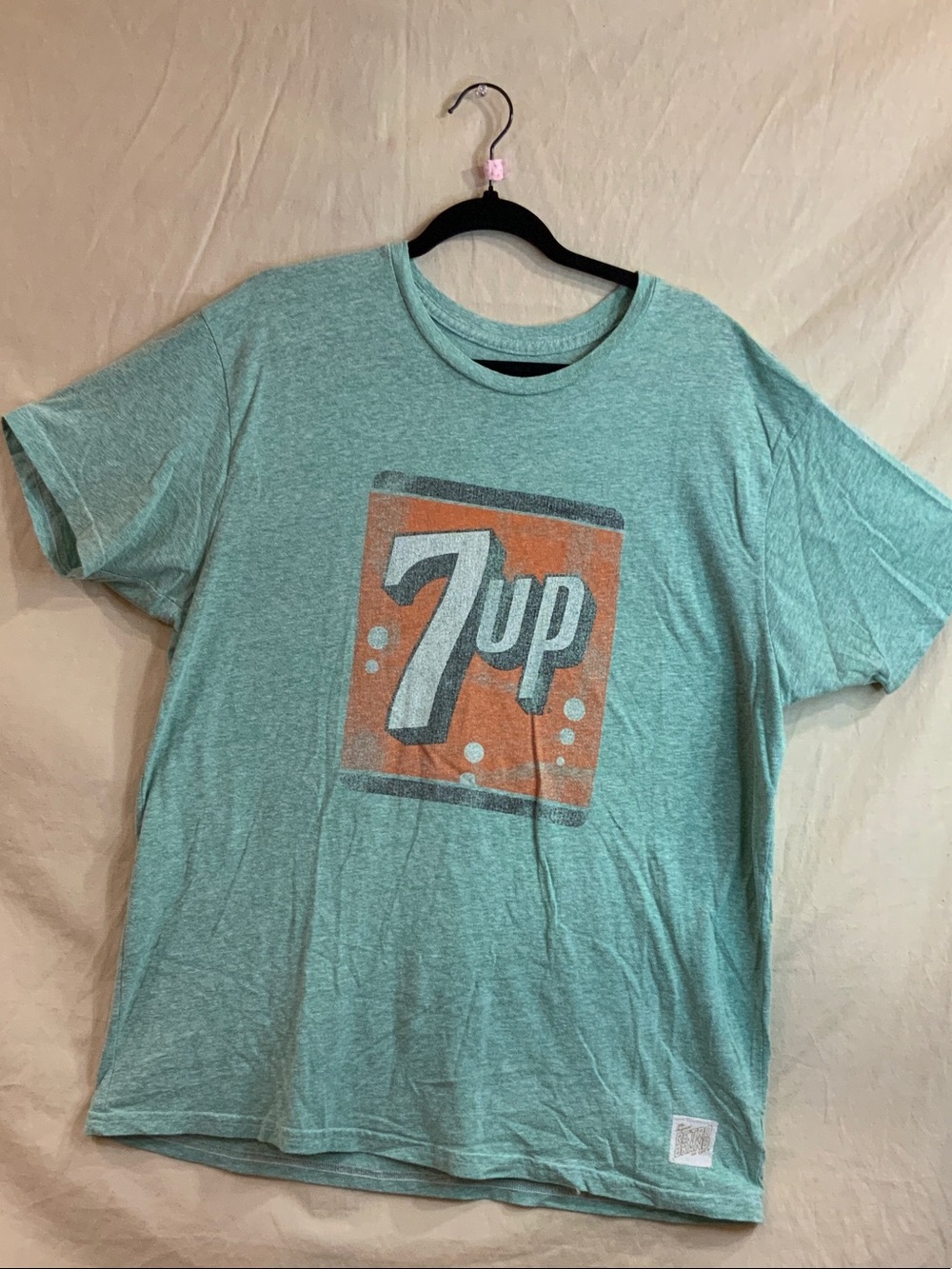 Original Retro Brand Mint Green 7UP Graphic Tee